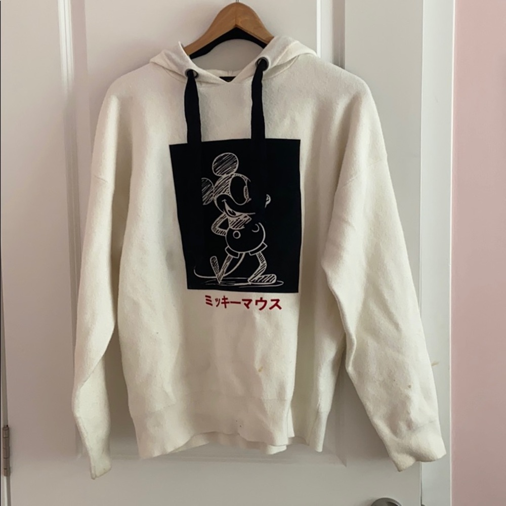 rare! forever 21 x disney mickey mouse japanese hoodie sweater